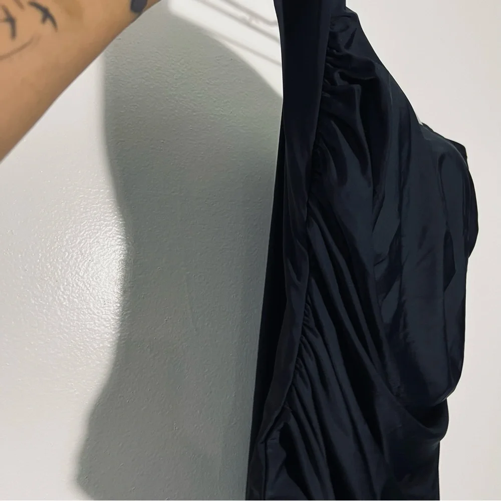 J.Crew Ruched Bandeau One-Piece In Black BC115 Size 24 Plus‎